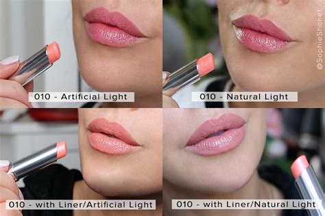 dior lip glow holo pink swatch